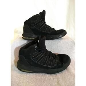 Nike KIDS Jordan Max Aura GS 'Triple Black' (AQ9214-001), Size: 7Y      #MT25-5